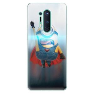 Odolné silikónové puzdro iSaprio - Mimons Superman 02 - OnePlus 8 Pro vyobraziť