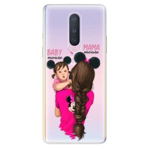 Odolné silikónové puzdro iSaprio - Mama Mouse Brunette and Girl - OnePlus 8 vyobraziť