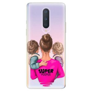 Odolné silikónové puzdro iSaprio - Super Mama - Two Boys - OnePlus 8 vyobraziť