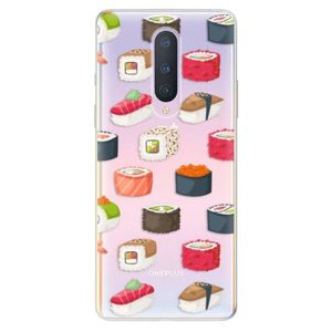 Odolné silikónové puzdro iSaprio - Sushi Pattern - OnePlus 8 vyobraziť
