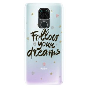 Odolné silikónové puzdro iSaprio - Follow Your Dreams - black - Xiaomi Redmi Note 9 vyobraziť