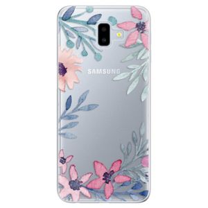Odolné silikónové puzdro iSaprio - Leaves and Flowers - Samsung Galaxy J6+ vyobraziť