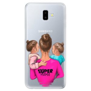 Odolné silikónové puzdro iSaprio - Super Mama - Two Girls - Samsung Galaxy J6+ vyobraziť