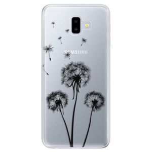 Odolné silikónové puzdro iSaprio - Three Dandelions - black - Samsung Galaxy J6+ vyobraziť