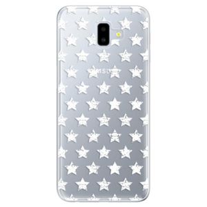 Odolné silikónové puzdro iSaprio - Stars Pattern - white - Samsung Galaxy J6+ vyobraziť