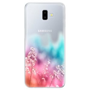 Odolné silikónové puzdro iSaprio - Rainbow Grass - Samsung Galaxy J6+ vyobraziť