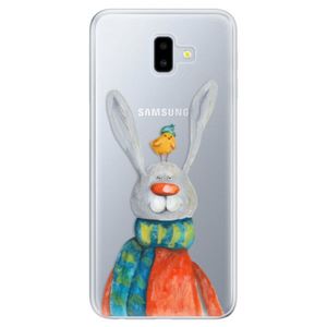 Odolné silikónové puzdro iSaprio - Rabbit And Bird - Samsung Galaxy J6+ vyobraziť
