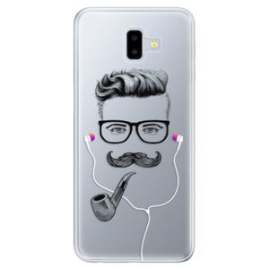 Odolné silikónové puzdro iSaprio - Man With Headphones 01 - Samsung Galaxy J6+ vyobraziť