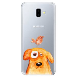 Odolné silikónové puzdro iSaprio - Dog And Bird - Samsung Galaxy J6+ vyobraziť