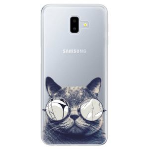 Odolné silikónové puzdro iSaprio - Crazy Cat 01 - Samsung Galaxy J6+ vyobraziť