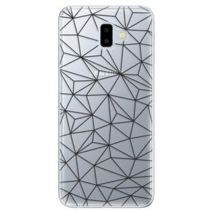 Odolné silikónové puzdro iSaprio - Abstract Triangles 03 - black - Samsung Galaxy J6+ vyobraziť