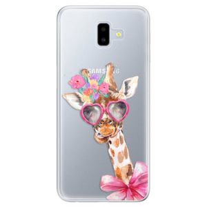 Odolné silikónové puzdro iSaprio - Lady Giraffe - Samsung Galaxy J6+ vyobraziť