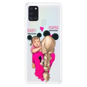 Odolné silikónové puzdro iSaprio - Mama Mouse Blond and Girl - Samsung Galaxy A21s vyobraziť