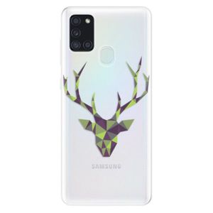 Odolné silikónové puzdro iSaprio - Deer Green - Samsung Galaxy A21s vyobraziť