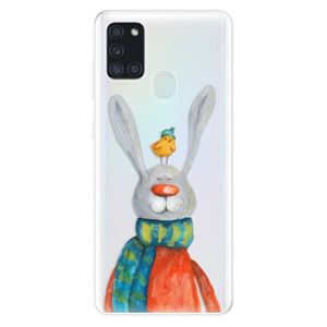 Odolné silikónové puzdro iSaprio - Rabbit And Bird - Samsung Galaxy A21s vyobraziť