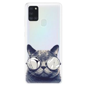 Odolné silikónové puzdro iSaprio - Crazy Cat 01 - Samsung Galaxy A21s vyobraziť