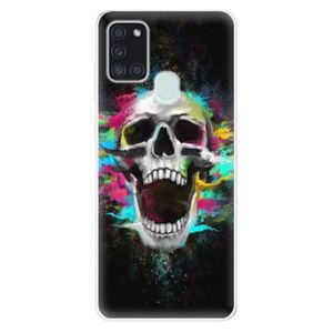 Odolné silikónové puzdro iSaprio - Skull in Colors - Samsung Galaxy A21s vyobraziť