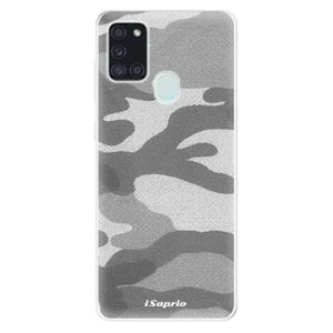 Odolné silikónové puzdro iSaprio - Gray Camuflage 02 - Samsung Galaxy A21s vyobraziť