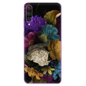 Odolné silikónové puzdro iSaprio - Dark Flowers - Huawei Y6p vyobraziť