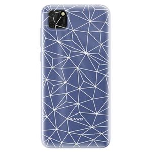 Odolné silikónové puzdro iSaprio - Abstract Triangles 03 - white - Huawei Y5p vyobraziť