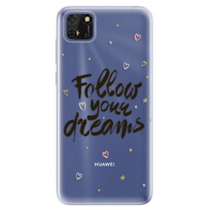 Odolné silikónové puzdro iSaprio - Follow Your Dreams - black - Huawei Y5p vyobraziť