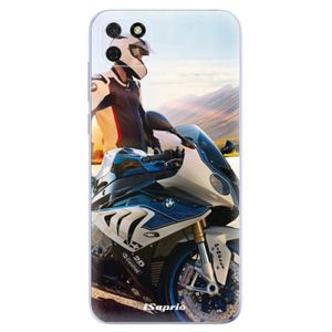 Odolné silikónové puzdro iSaprio - Motorcycle 10 - Huawei Y5p vyobraziť