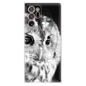 Odolné silikónové puzdro iSaprio - BW Owl - Samsung Galaxy Note 20 Ultra vyobraziť