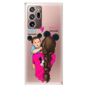 Odolné silikónové puzdro iSaprio - Mama Mouse Brunette and Boy - Samsung Galaxy Note 20 Ultra vyobraziť