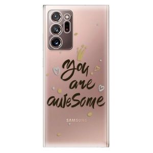 Odolné silikónové puzdro iSaprio - You Are Awesome - black - Samsung Galaxy Note 20 Ultra vyobraziť