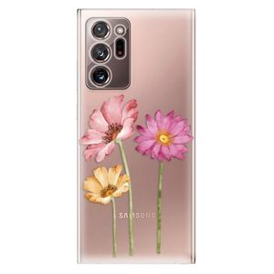 Odolné silikónové puzdro iSaprio - Three Flowers - Samsung Galaxy Note 20 Ultra vyobraziť