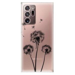 Odolné silikónové puzdro iSaprio - Three Dandelions - black - Samsung Galaxy Note 20 Ultra vyobraziť
