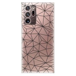 Odolné silikónové puzdro iSaprio - Abstract Triangles 03 - black - Samsung Galaxy Note 20 Ultra vyobraziť