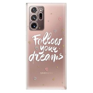 Odolné silikónové puzdro iSaprio - Follow Your Dreams - white - Samsung Galaxy Note 20 Ultra vyobraziť