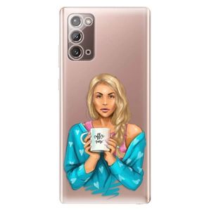Odolné silikónové puzdro iSaprio - Coffe Now - Blond - Samsung Galaxy Note 20 vyobraziť