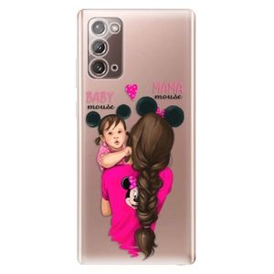 Odolné silikónové puzdro iSaprio - Mama Mouse Brunette and Girl - Samsung Galaxy Note 20 vyobraziť