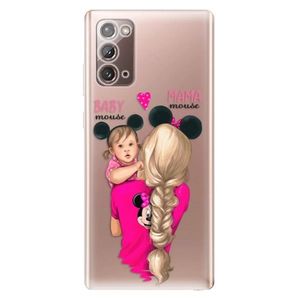 Odolné silikónové puzdro iSaprio - Mama Mouse Blond and Girl - Samsung Galaxy Note 20 vyobraziť