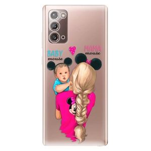 Odolné silikónové puzdro iSaprio - Mama Mouse Blonde and Boy - Samsung Galaxy Note 20 vyobraziť