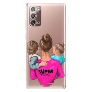Odolné silikónové puzdro iSaprio - Super Mama - Boy and Girl - Samsung Galaxy Note 20 vyobraziť