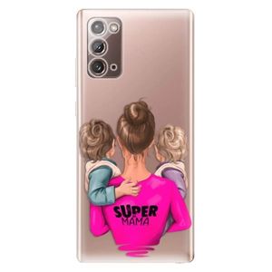Odolné silikónové puzdro iSaprio - Super Mama - Two Boys - Samsung Galaxy Note 20 vyobraziť