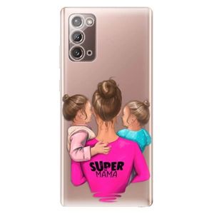 Odolné silikónové puzdro iSaprio - Super Mama - Two Girls - Samsung Galaxy Note 20 vyobraziť