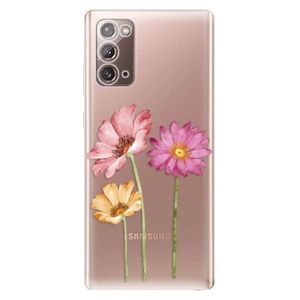 Odolné silikónové puzdro iSaprio - Three Flowers - Samsung Galaxy Note 20 vyobraziť