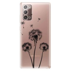 Odolné silikónové puzdro iSaprio - Three Dandelions - black - Samsung Galaxy Note 20 vyobraziť