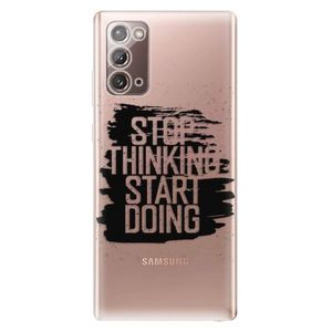 Odolné silikónové puzdro iSaprio - Start Doing - black - Samsung Galaxy Note 20 vyobraziť