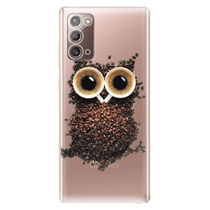 Odolné silikónové puzdro iSaprio - Owl And Coffee - Samsung Galaxy Note 20 vyobraziť