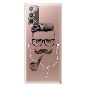 Odolné silikónové puzdro iSaprio - Man With Headphones 01 - Samsung Galaxy Note 20 vyobraziť