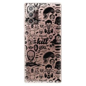 Odolné silikónové puzdro iSaprio - Comics 01 - black - Samsung Galaxy Note 20 vyobraziť