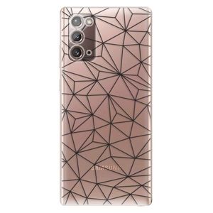 Odolné silikónové puzdro iSaprio - Abstract Triangles 03 - black - Samsung Galaxy Note 20 vyobraziť