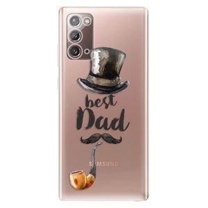 Odolné silikónové puzdro iSaprio - Best Dad - Samsung Galaxy Note 20 vyobraziť