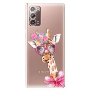 Odolné silikónové puzdro iSaprio - Lady Giraffe - Samsung Galaxy Note 20 vyobraziť