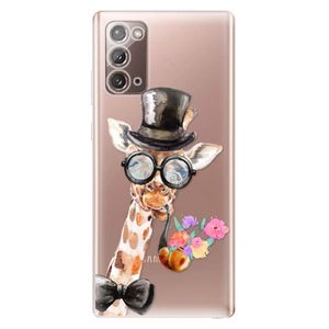 Odolné silikónové puzdro iSaprio - Sir Giraffe - Samsung Galaxy Note 20 vyobraziť